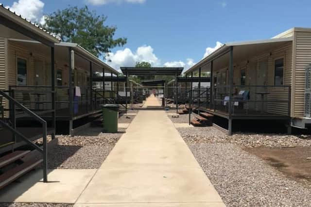 The camp where Pat is staying