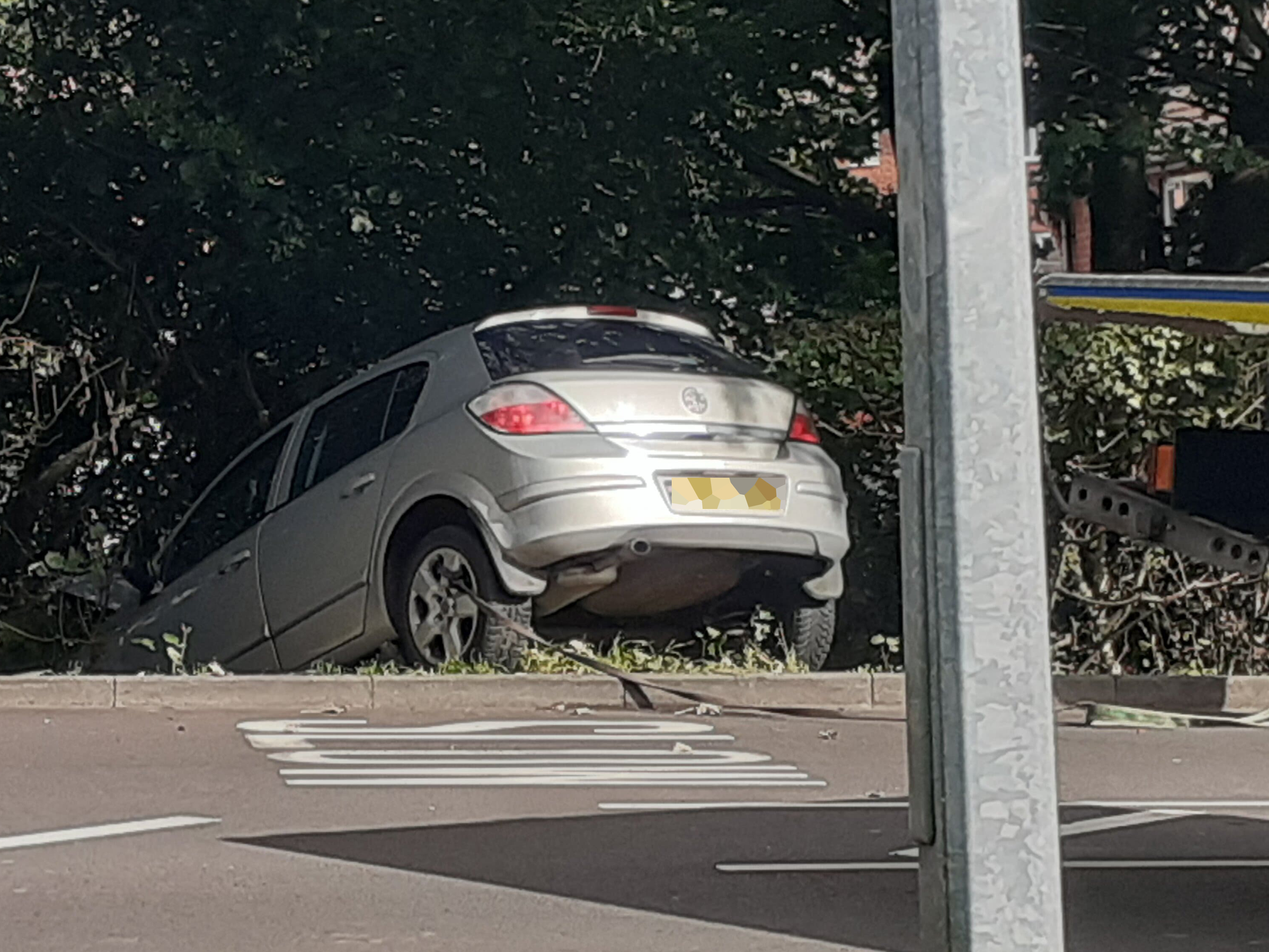 Woman hurt as car ends up in hedge in Telford crash