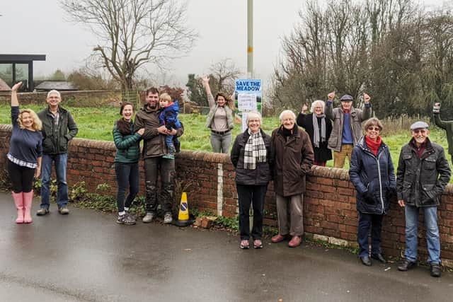 Protesting to save the meadow