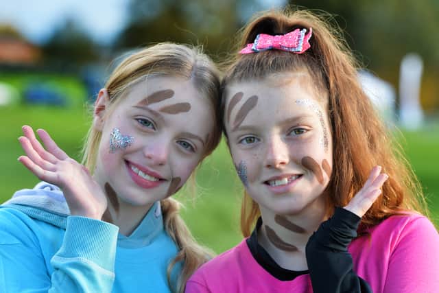 From left, Bella Roberts, aged 10, of Blyhill, and Alice Quine, aged 10, of Marston