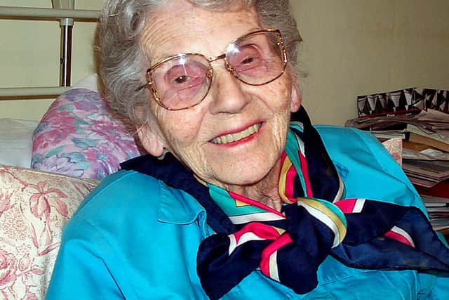 Battling to the end... Mary in 2001, shortly before her death.