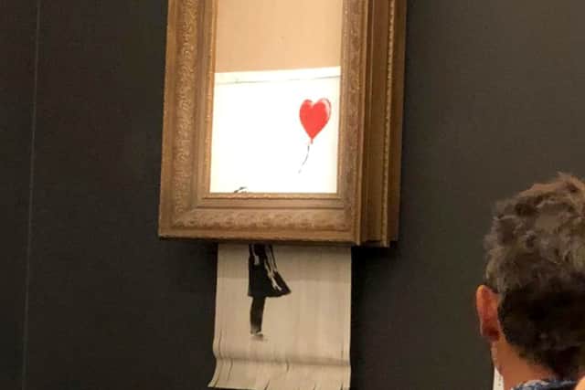 Banksy's painting is worth 18 times as much now it has been shredded