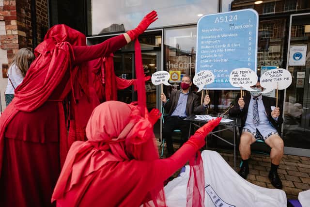 Extinction Rebellion in Shrewsbusy on Thursday