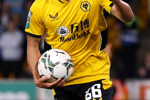 Hwang Hee-chan of Wolverhampton Wanderers celebrates (Photo by Jack Thomas - WWFC/Wolves via Getty Images).