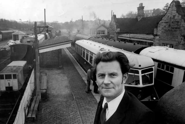 Keith Beddoes, who dreamt of reviving the SVR, at Bridgnorth station in 1970 as the dream began to come true.