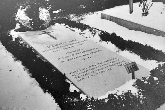 Eglantyne's grave in Geneva.