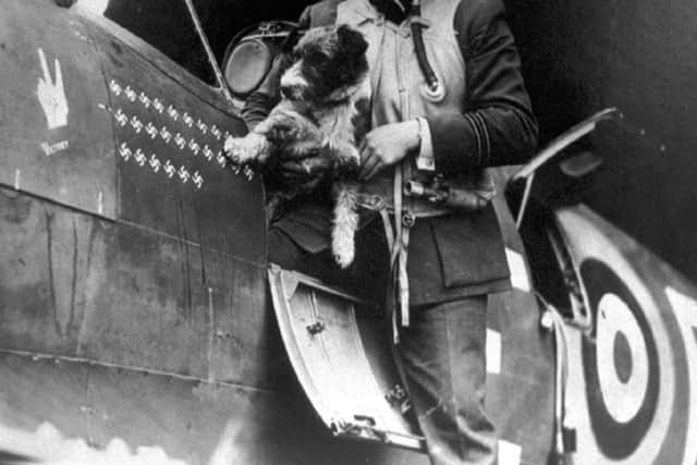 Eric with his dog Scruffy just four days before his death.