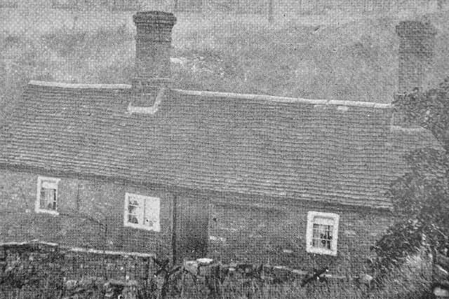 The scene of the tragedy at Mumpton Hill, as seen in a contemporary postcard – the cross on the left probably indicates where Armel or Alice died