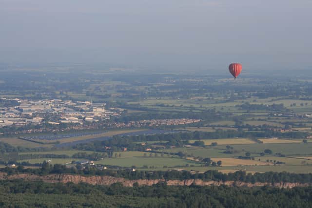 The balloon over Shropshire