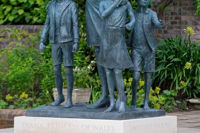 The statue stands in the grounds of Kensington Palace