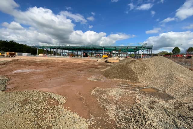 Work taking place on the new Ludlow Sainsbury's store