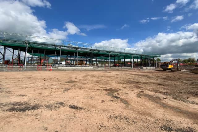 Work taking place on the new Ludlow Sainsbury's store
