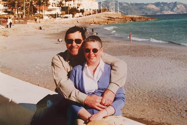 Alan with his first wife Joan