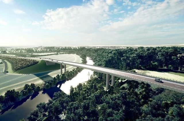 An artist's impression of the North West Relief Road