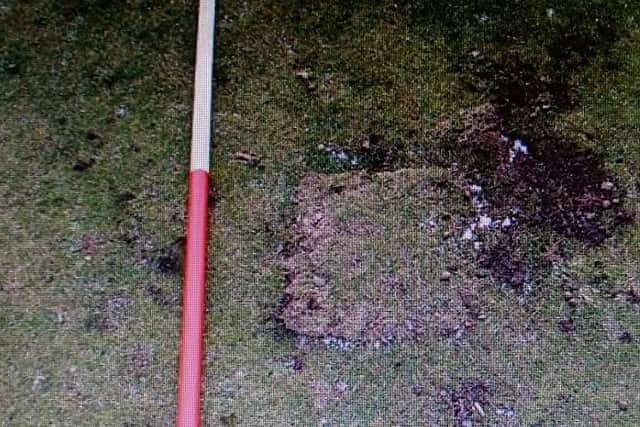 Evidence of digging was found at Dinas Bran Castle. Picture: North Wales Police