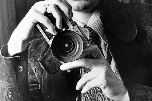 David Bagnall pictured as a young newspaper photographer in 1972