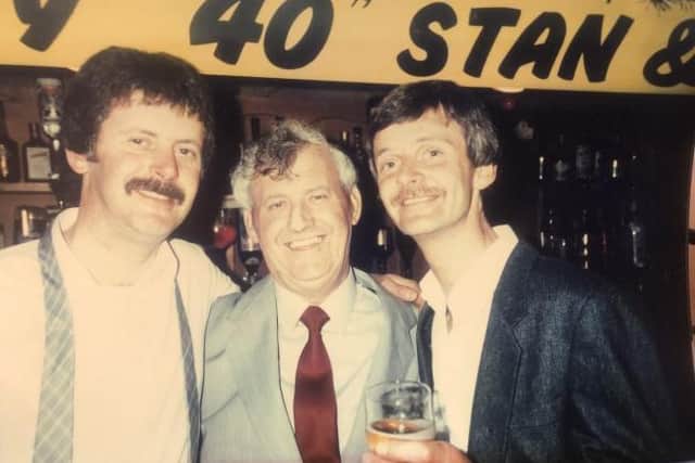 Stan Faulks with his son's Robert and Peter