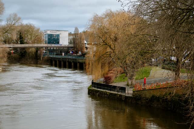 The river in Shrewsbury
