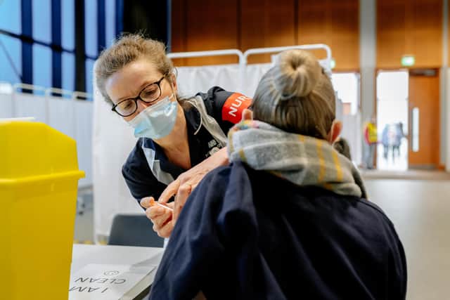 Nurse Helen Holdroyd came out of retirement to help vaccinate people
