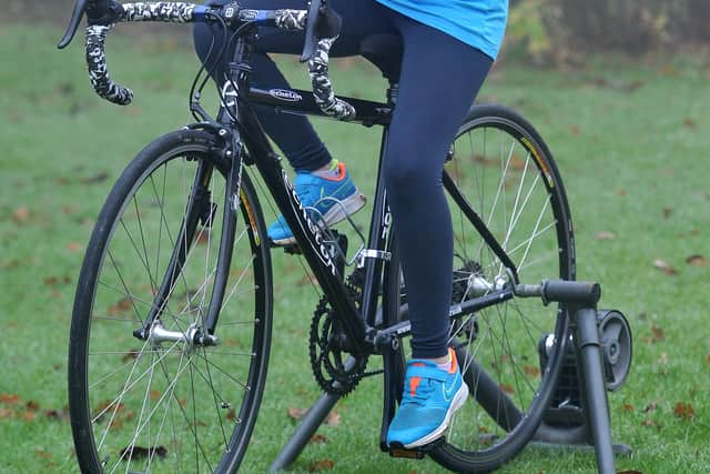 Bella Bowater, aged 10, from Craven Arms has been using now lockdown to cycle 50 miles on her turbo trainer to help a charity that provides meals in Liberia..