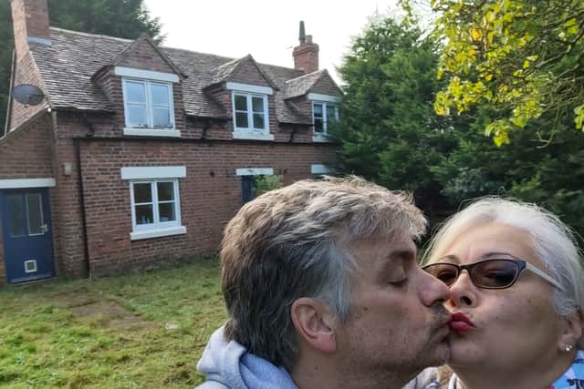 Philip and Dee Rand outside their 'dream' cottage