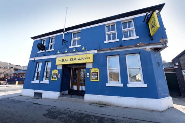 The Salopian Bar in Shrewsbury retains its place, despite being closed due to flood damage