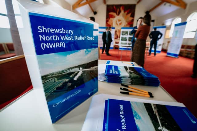 A public consultation for North West Relief Road in Shrewsbury