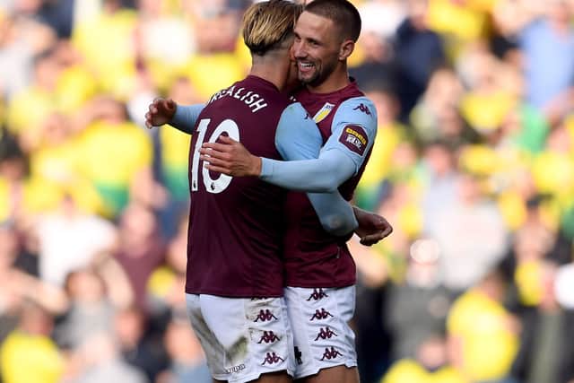 Aston Villa's Conor Hourihane celebrate