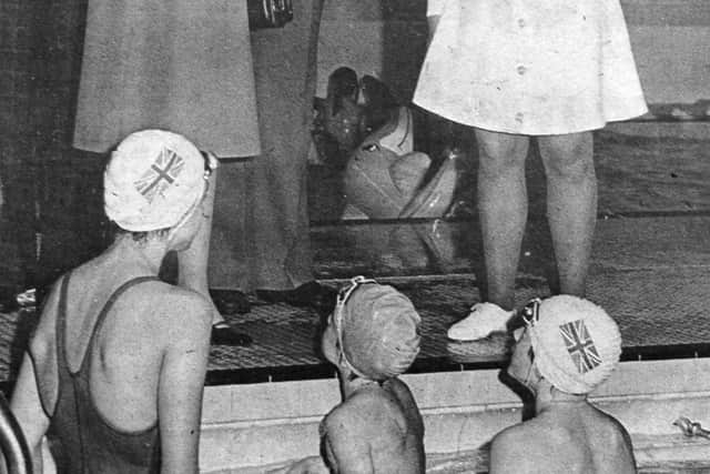 Princess Anne at the opening of Oswestry Leisure Centre in November, 1976