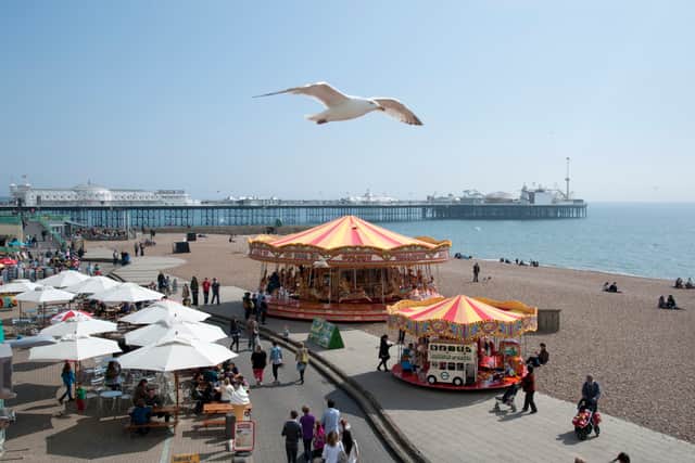 Sea Front at Brighton. Artist (Photo by National Motor Museum/Heritage Images/Getty Images)
