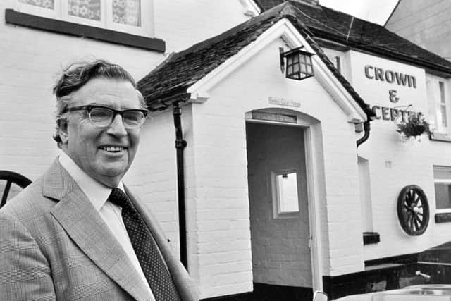 Tony Shryane, producer of The Archers for 28 years, in Minsterley in 1980 to eavesdrop on the village show preparations.