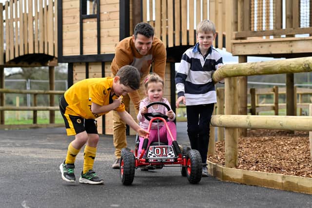 The pedal go-kart track at Hockerhill Adventure Playbarn