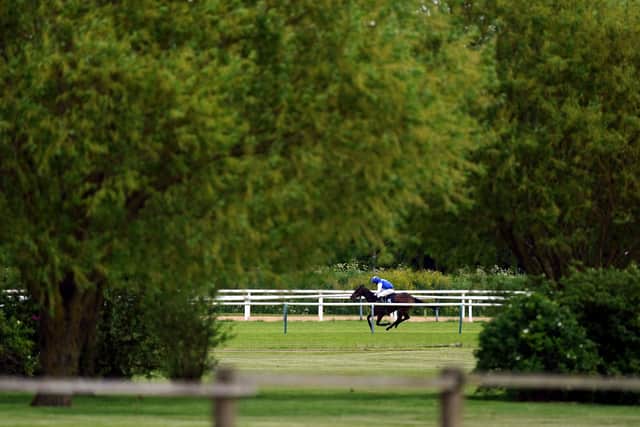 Shropshire jockey Henry Crow riding Wonderoftheworld. Picture: PA