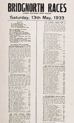 A Tasley race card
