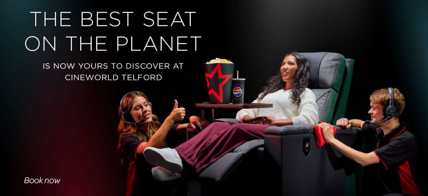 CINEWORLD TELFORD UNVEILS LUXURY RECLINER TRANSFORMATION