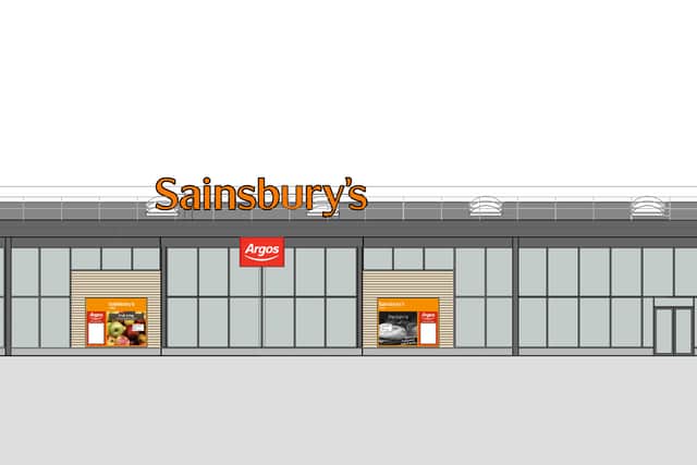 An image of how the supermarket could look