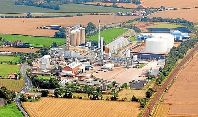 The Allscott sugar beet factory before its demolition in 2009