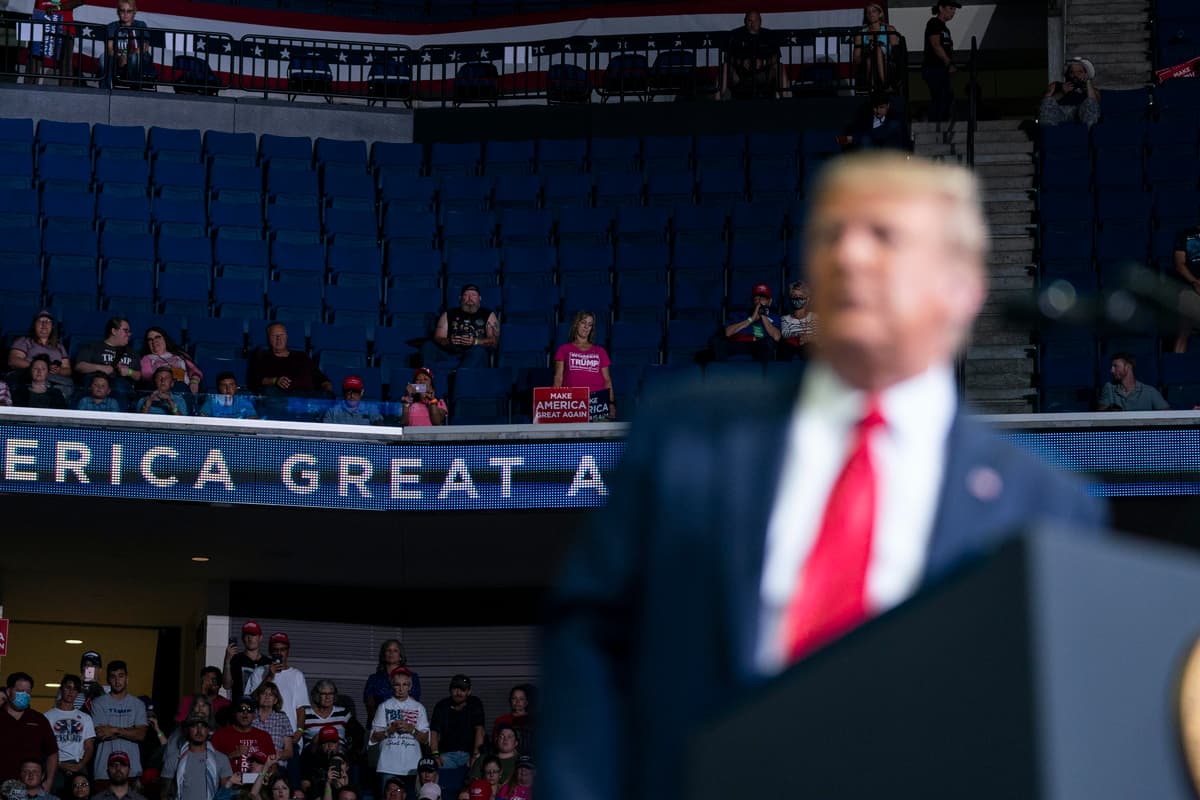 Trump Rally Seating Empty seats at Donald Trump rally ‘down to TikTok users and K-pop fans’