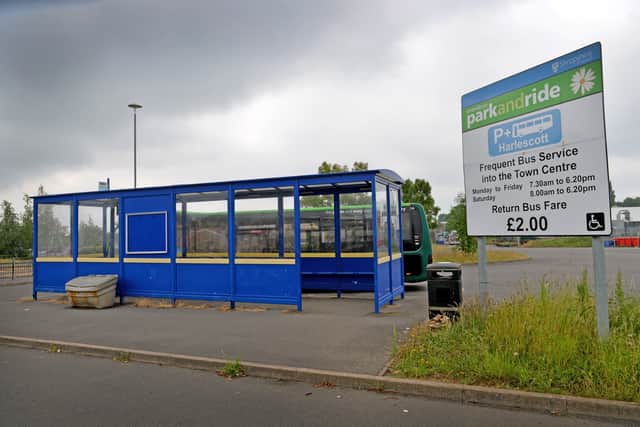 The park-and-ride station at Harlescott