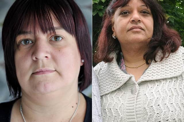 Tracy Felstead, left , from Telford, and Rubbina Shaheen, right, from Worthen, near Shrewsbury, have both had their cases referred to the Court of Appeal