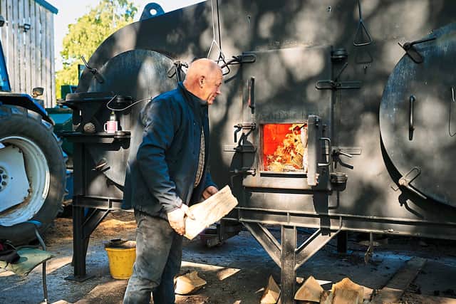 Kevin Fryer gets up at 2.30am to start work on the charcoal