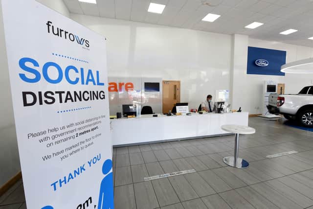 Furrows Kia, Telford, which has reopened after lockdown
