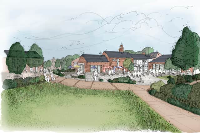 An artist’s impression of how the development could look as part of Bradford Estates’ plans for land near Tong and off Junction 3