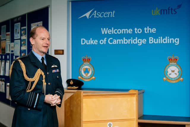 Air Chief Marshal Mike Wigston opens the Duke of Cambridge Building and marks the rebadging of the Defence Helicopter Flying School to No 1 Flying Training School at RAF Shawbury
