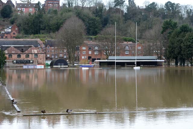 Bridgnorth Rugby Club completely flooded on Wednesday
