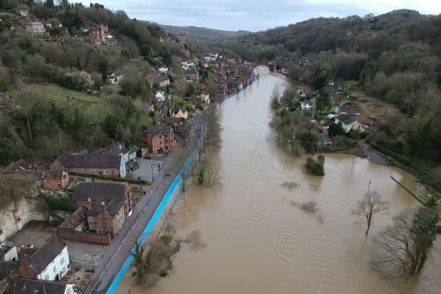 Aerial photos show the scene in Ironbridge on Tuesday. Photo: @Fatheadchris