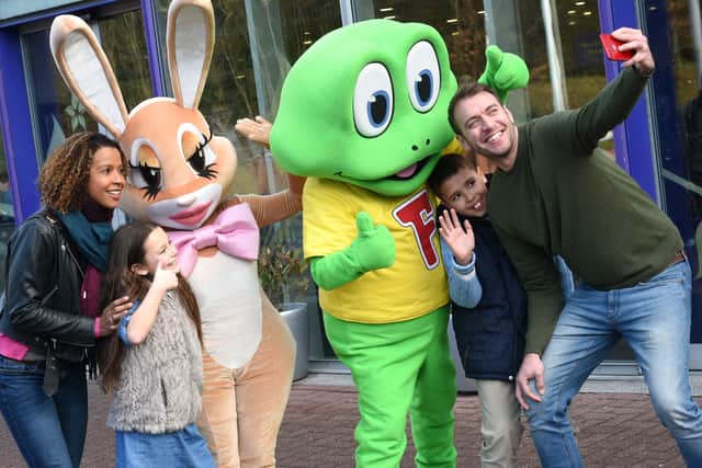 Cadbury characters at the attraction