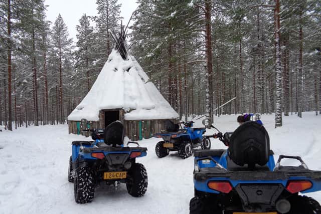 Forest stop-off while quadbiking