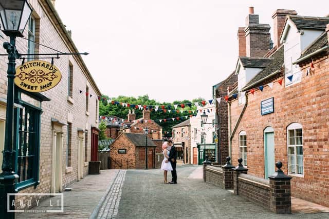 Blists Hill. Picture by: Andy Li photography. Picture from: https://www.ironbridge.org.uk/venue-hire/weddings-at-ironbridge/