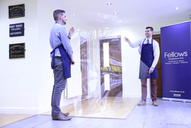 The perspex sheet will now be auctioned off for charity.